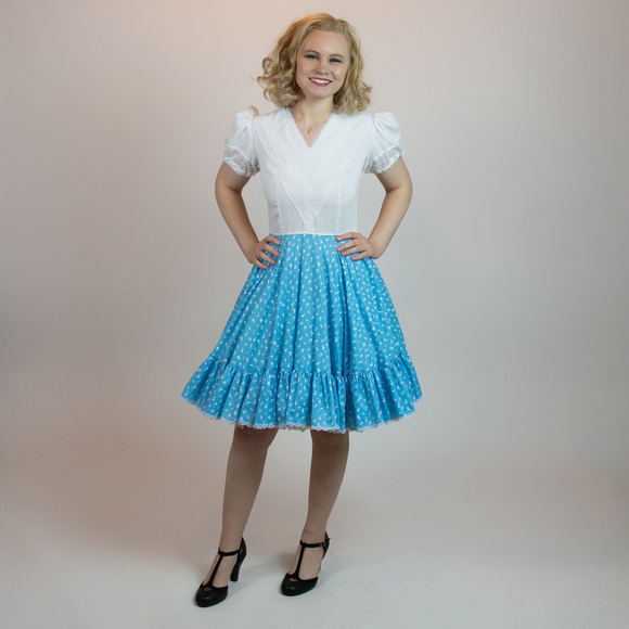 60s Patio Rockabilly Full Skirt Dress Kate Schorer - Picture 2 of 6